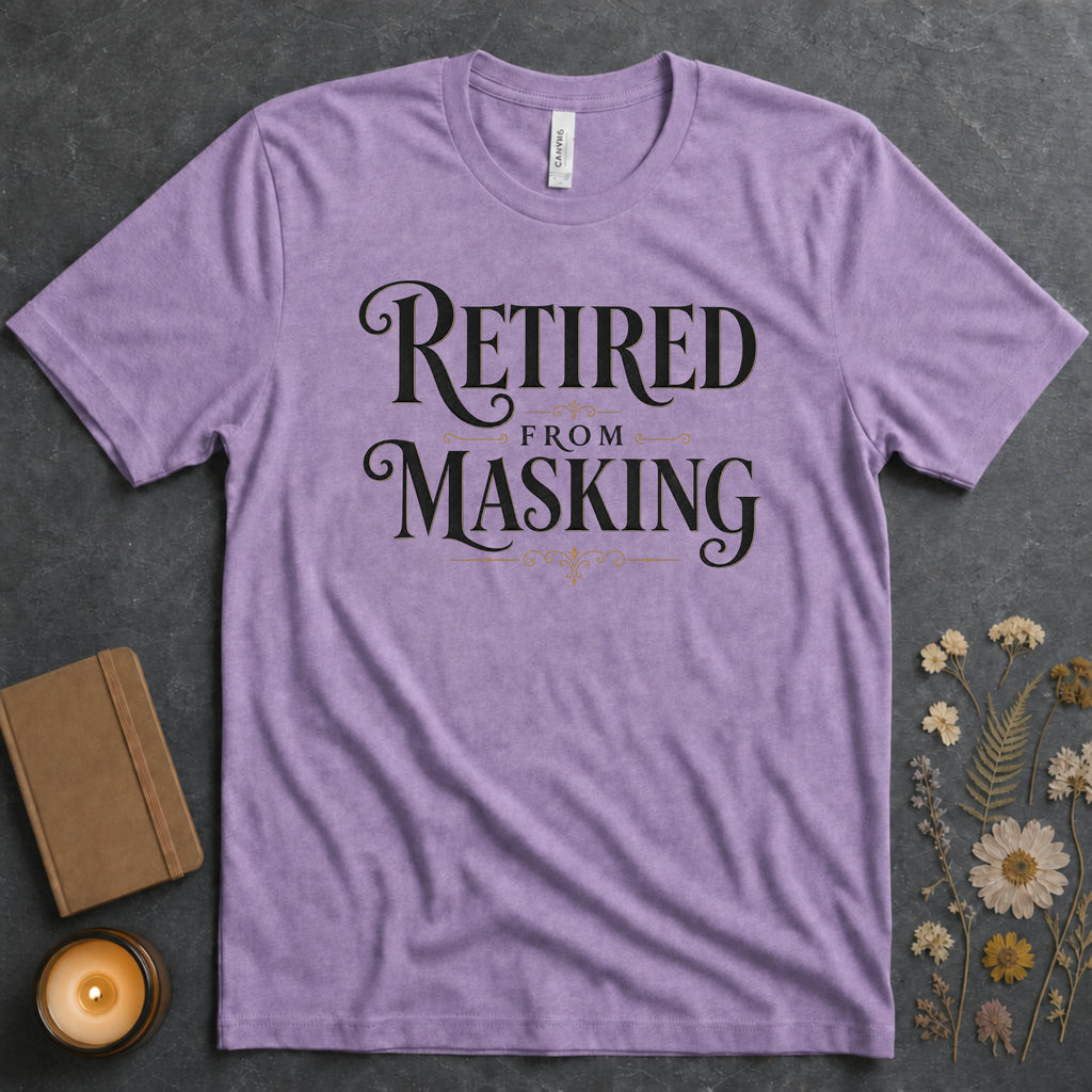 Retired From Masking Alt Text Tee